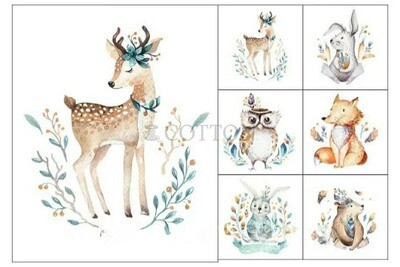 Fabric Set Printed 7 pcs