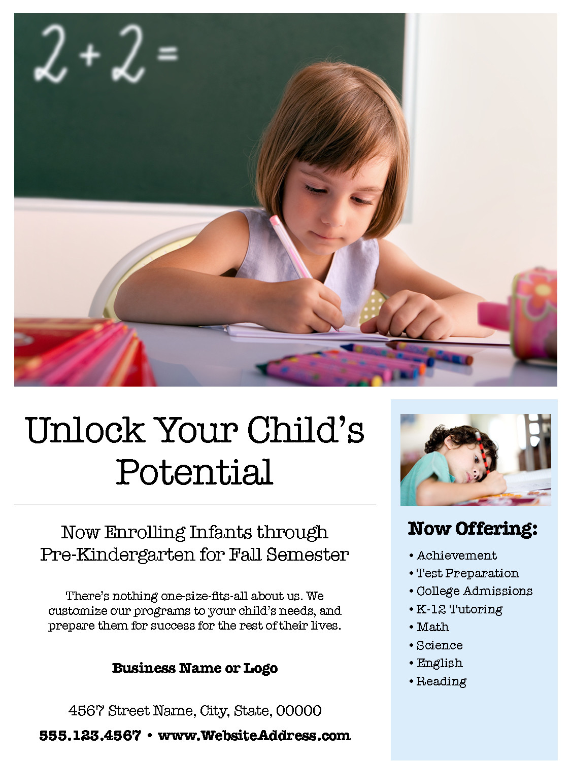Full page color ad in the Deer Lake newsletter