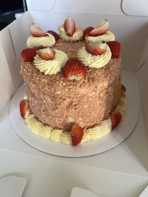 Strawberry Crunch Cake