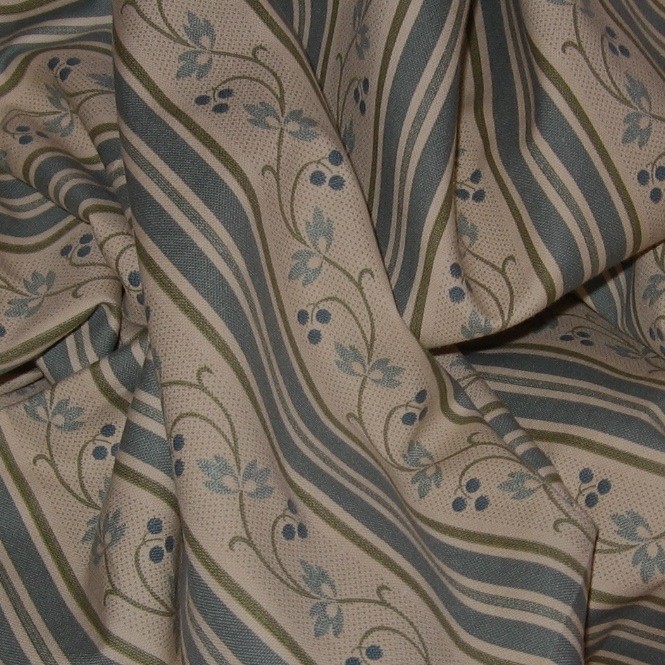 4.6 yds Robert Allen Scrumptious Striped Berry Print Decorating Fabric