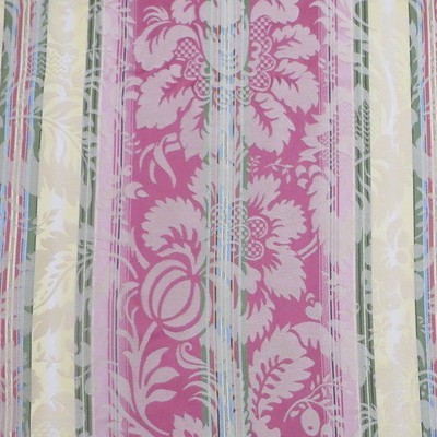 8 3/4 yards Brunshwig &amp; Fils Fortuny Rose Damask Stripe Multi Purpose Fabric