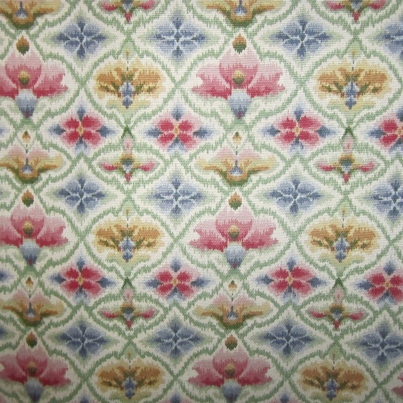 3 7/8 yds Kravet Colorful &quot;Strauss&quot; Heavy Woven Printed Cotton Upholstery Fabric