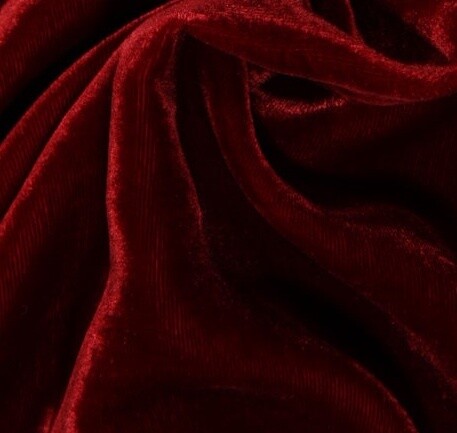 9.5 yds Luxurious Posh Silk Blend Burgundy Red Garnet Velvet Drapery+ Fabric