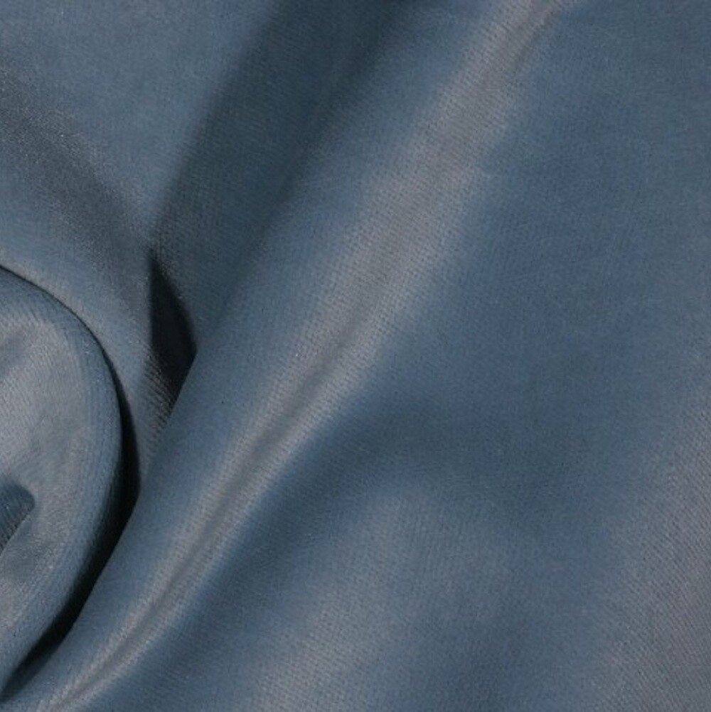 2 3/8 yards Smooth Carolina Blue Velvet Multi-Purpose Upholstery Fabric