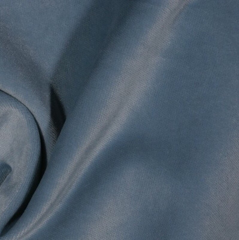 2 3/8 yards Smooth Carolina Blue Velvet Multi-Purpose Upholstery Fabric