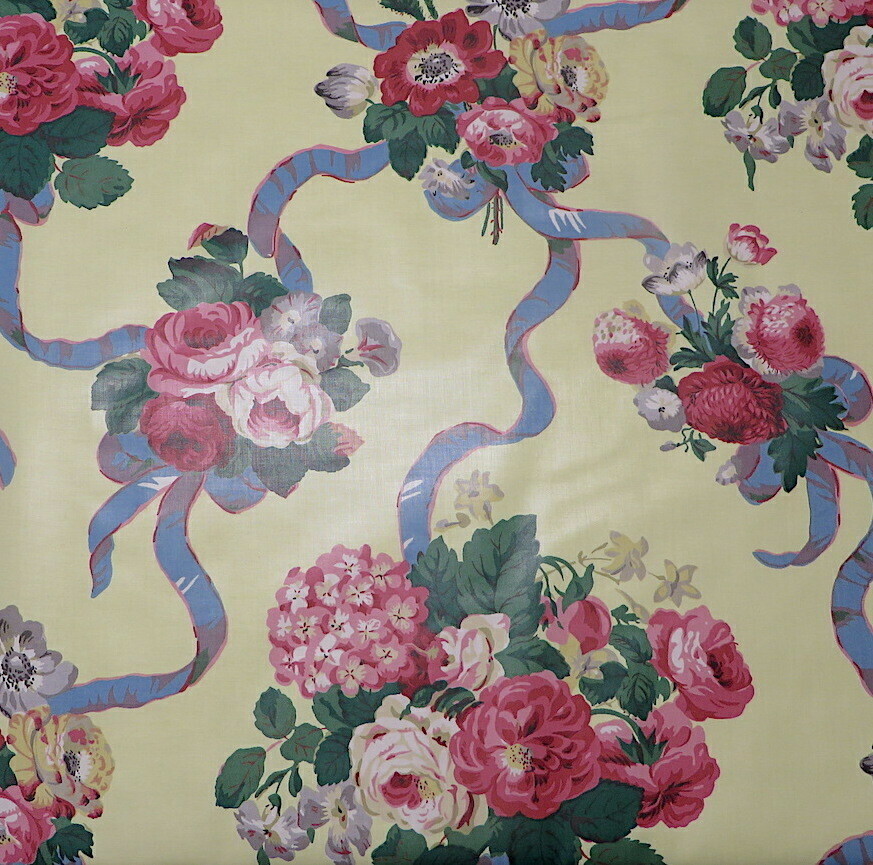 13.25 yards Scalamandré Bouquet Belgravia 100% Cotton English Chintz Fabric