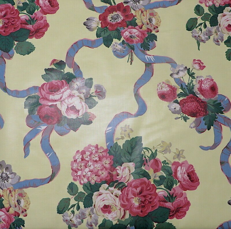 13.25 yards Scalamandré Bouquet Belgravia 100% Cotton English Chintz Fabric