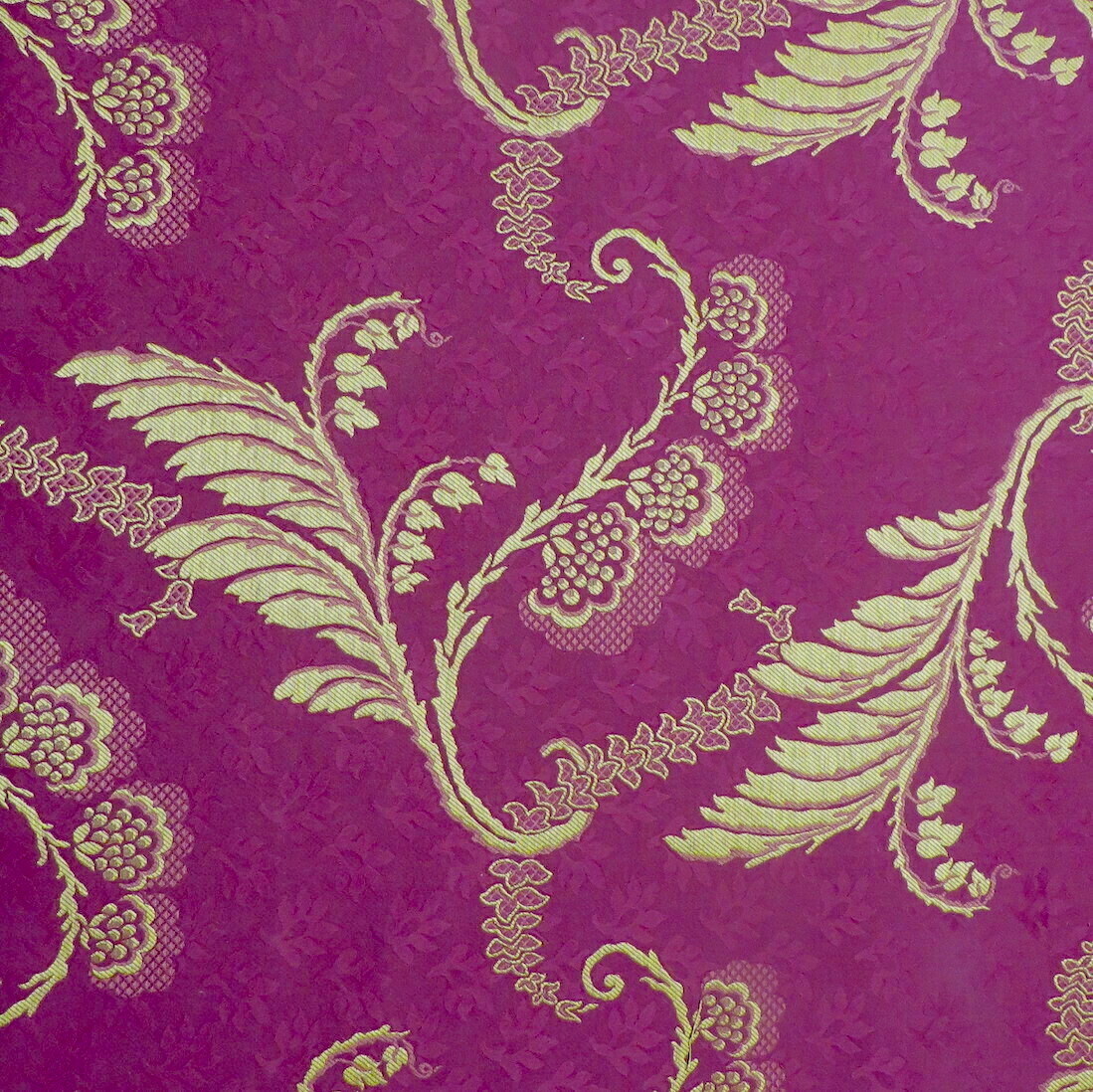 10 yards Scalamandre Italian Damask Burgundy Gold Multi Purpose Fabric