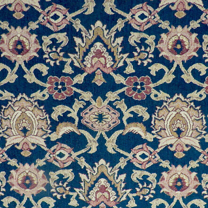 Striking Kravet Ikat Kilim Dk Blue Durable Chenille Upholstery Fabric