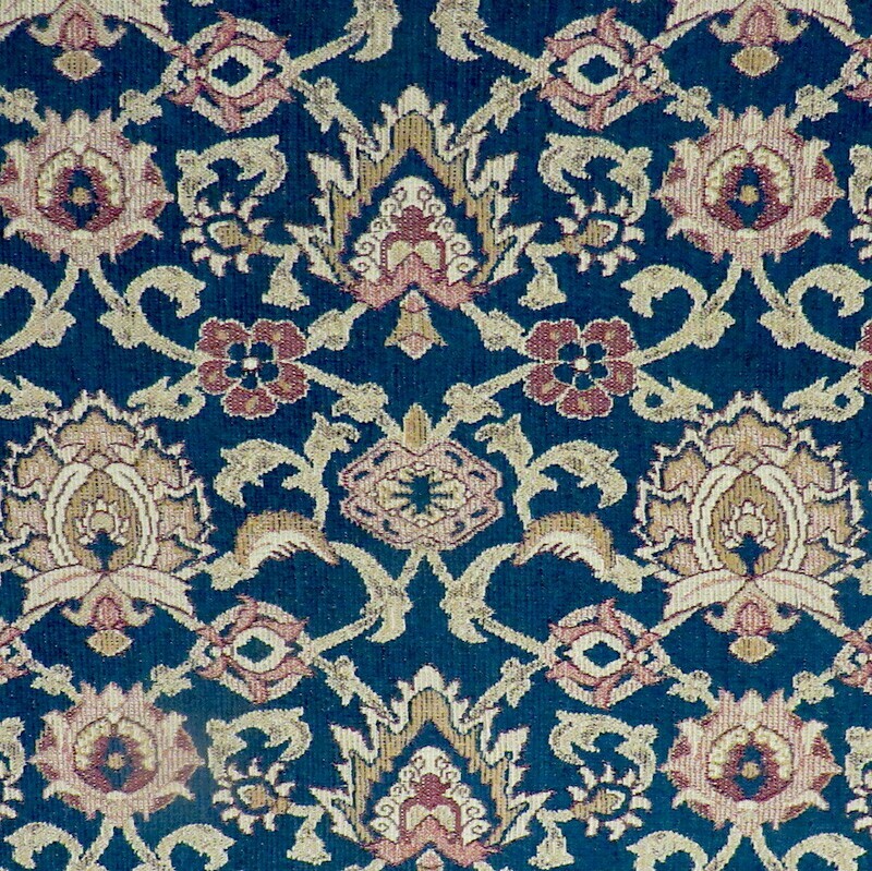 Striking Kravet Ikat Kilim Dk Blue Durable Chenille Upholstery Fabric