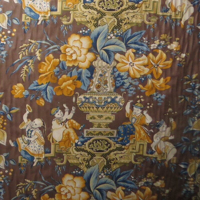 New Vintage 1994 Clarence House Charming Cotton Print - Must See!