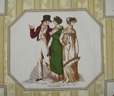 10.6 yds Xwide Gaston y Daniela Brunschwig+Fils 100% Cotton Fabric Jane Austen