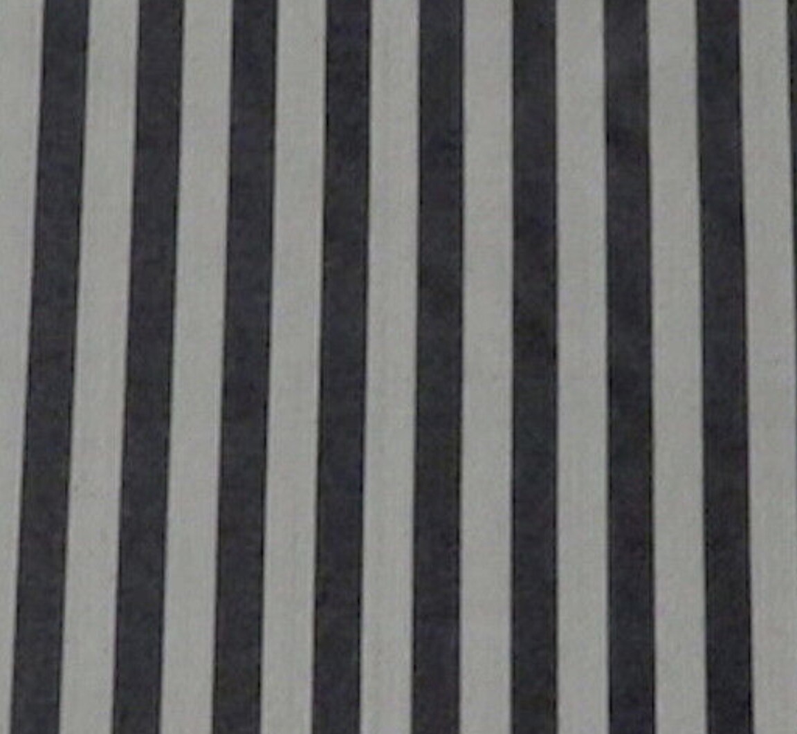 10.5 yards Scalamandré Gray Black Striped Silk Multi-Purpose Decorator Fabric