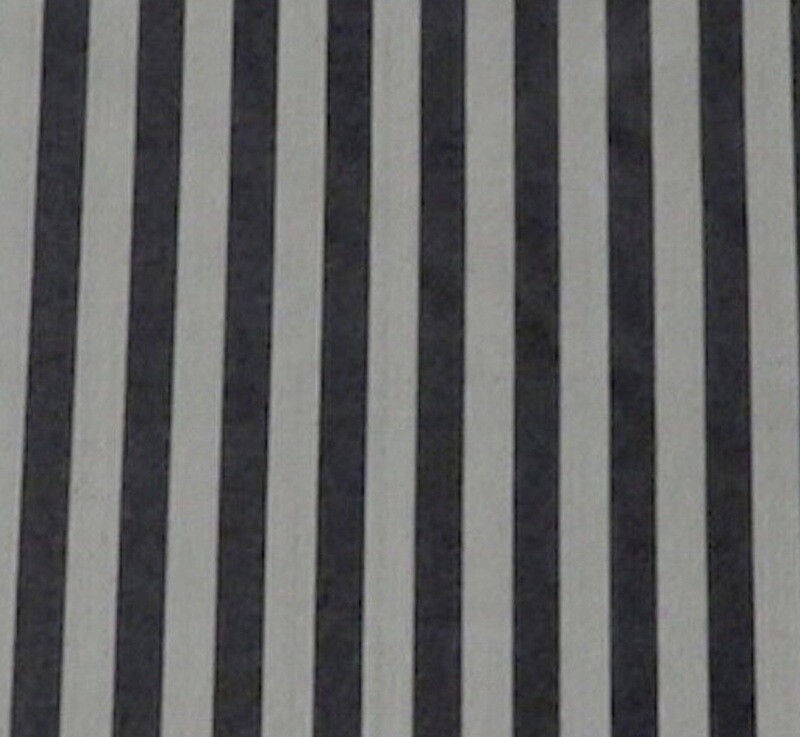 10.5 yards Scalamandré Gray Black Striped Silk Multi-Purpose Decorator Fabric