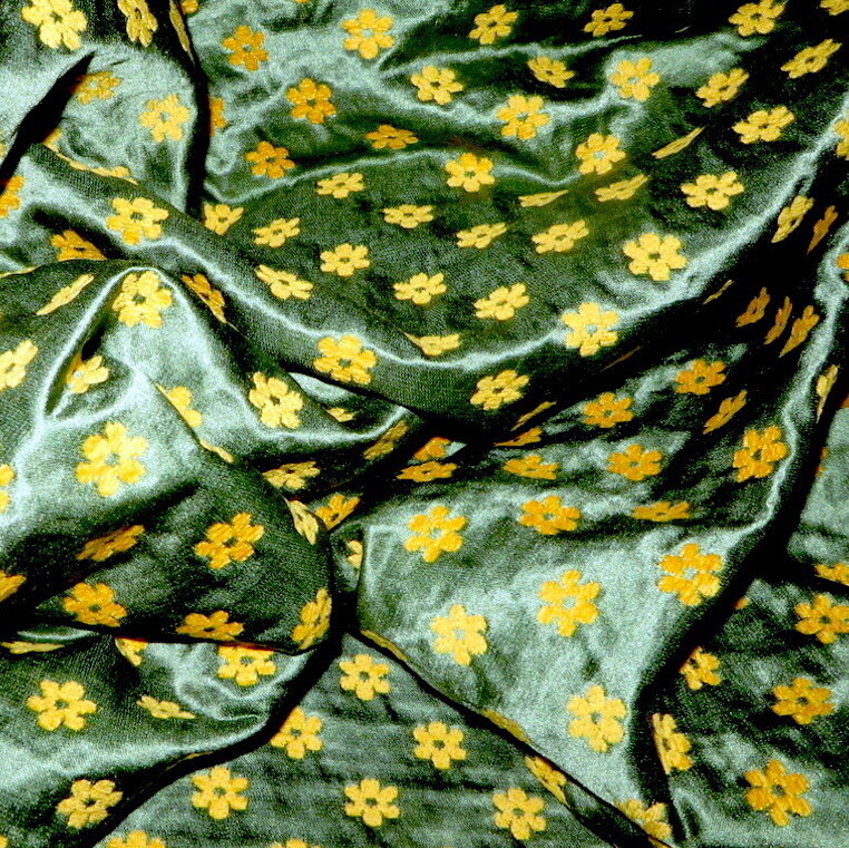 5 yds Lee Jofa Chenille on Satin Small Floral Chair Pattern Upholstery Fabric