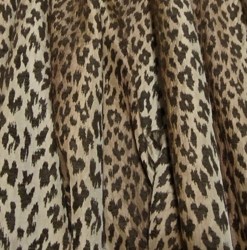 3 3/8 yds Leopard Textured Pocket Weave Matelasse Look Upholstery Fabric