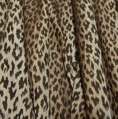 3 3/8 yds Leopard Textured Pocket Weave Matelasse Look Upholstery Fabric