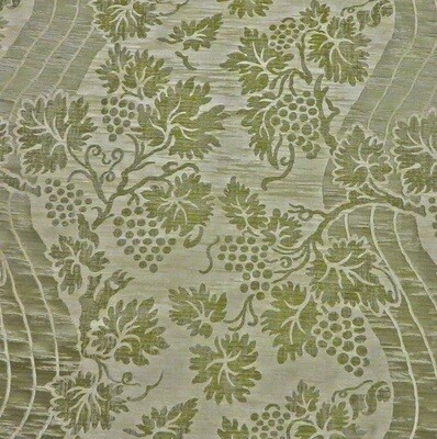 9 yds Lee Jofa Green Reversible 100% Silk Damask Multi Purpose Fabric