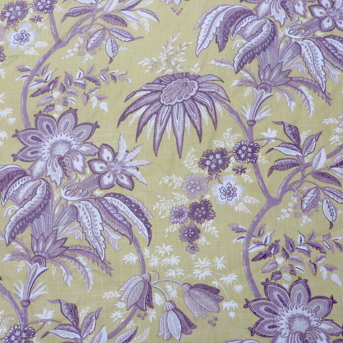 18 yards New Vintage Zoffany Exotic 100% Linen Floral Fabric from England