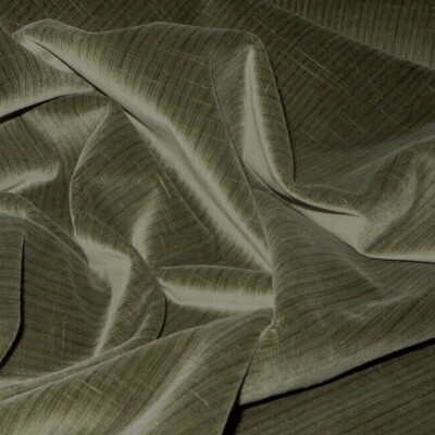 6+ yards Lee Jofa Olive and Sage Green Striated Velvet Upholstery Fabric