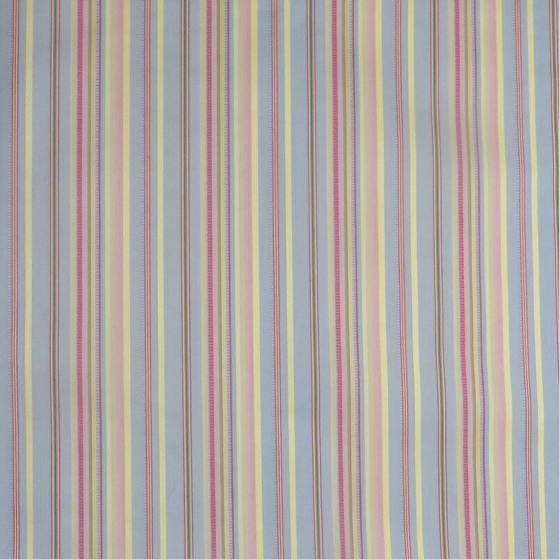 6 yards Kravet Silky Pretty Pastel Blue Multi Striped Woven Upholstery Fabric