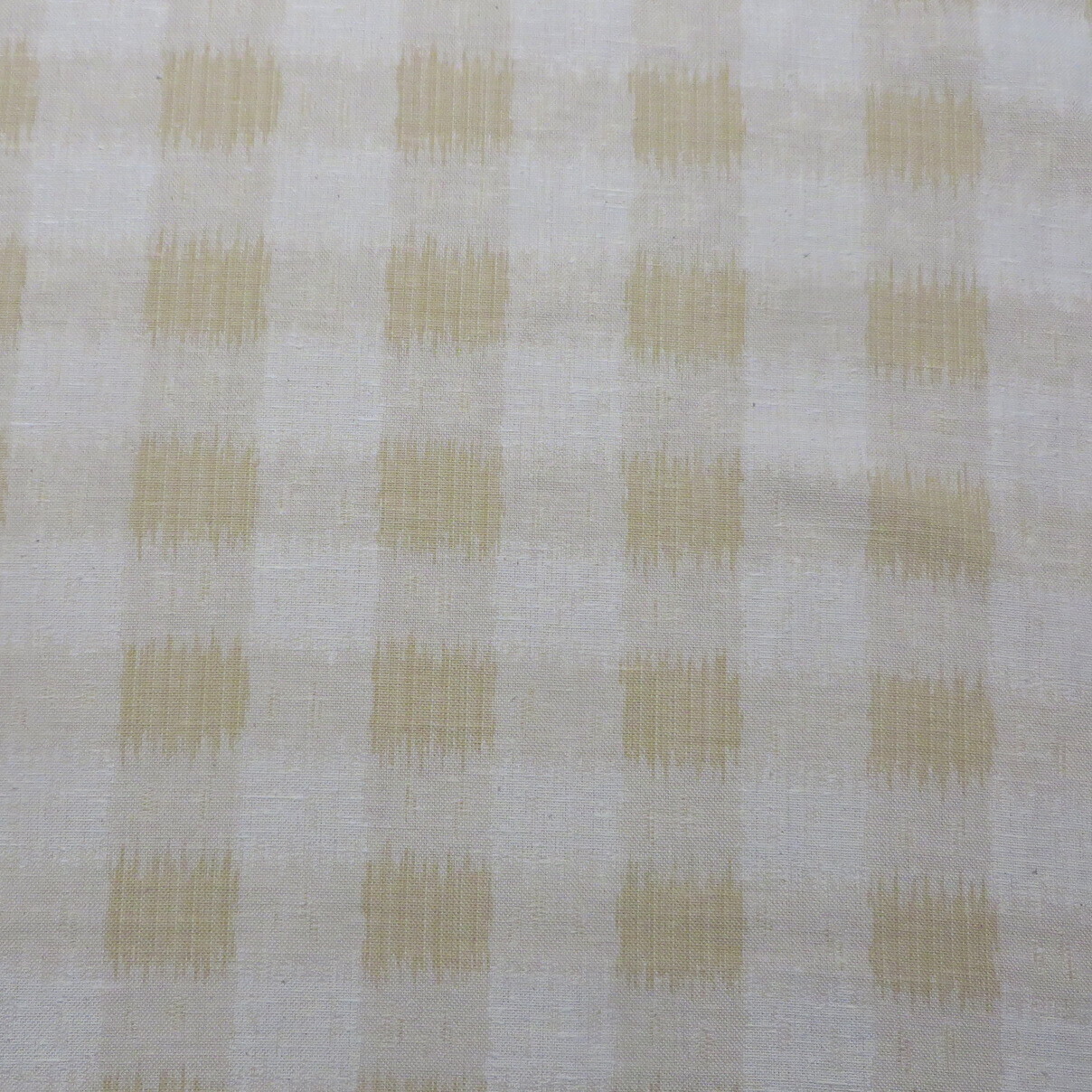 8 yards Clarence House Raw Silk Subtle Beige Check Decorating Fabric