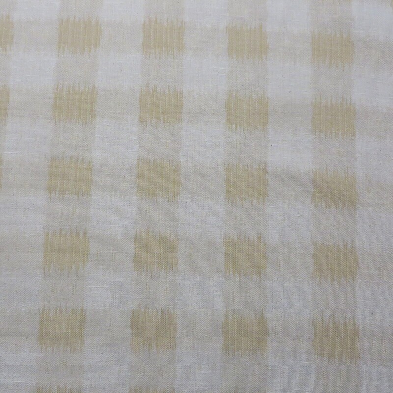 8 yards Clarence House Raw Silk Subtle Beige Check Decorating Fabric