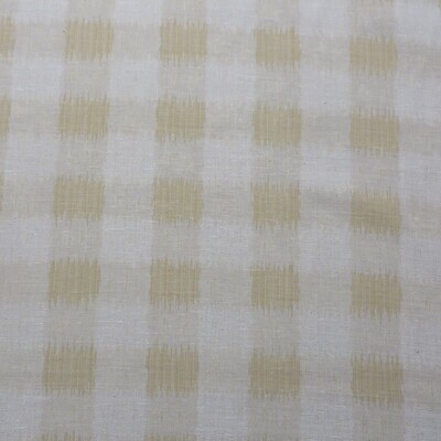 8 yards Clarence House Raw Silk Subtle Beige Check Decorating Fabric