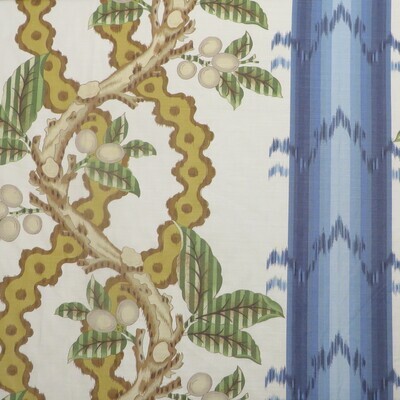 6 1/3 yds Brunschwig &amp; Fils New Vintage Josselin Linen Cotton Handprint