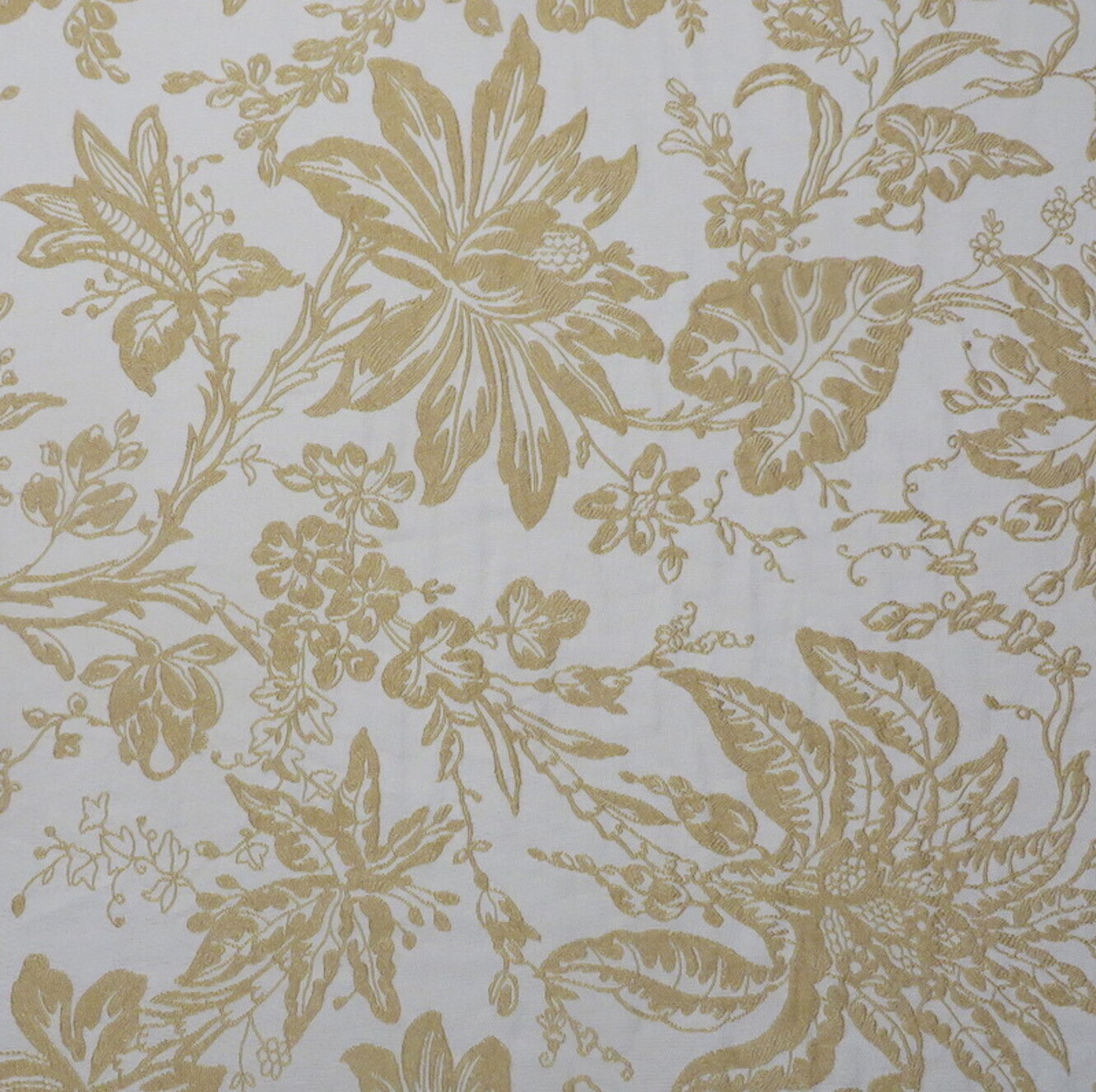 7 5/8 yards Gold Embroidered Look Woven Brocade Multi Purpose Fabric