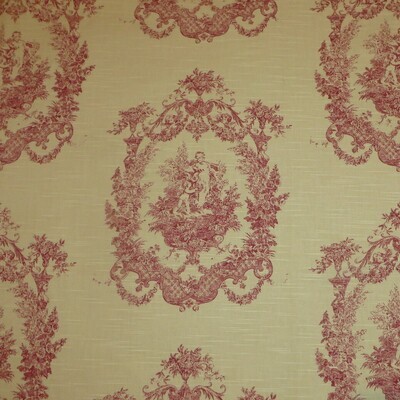 7.375 yards Victorian Cherubic Floral Toile Multi Purpose Fabric