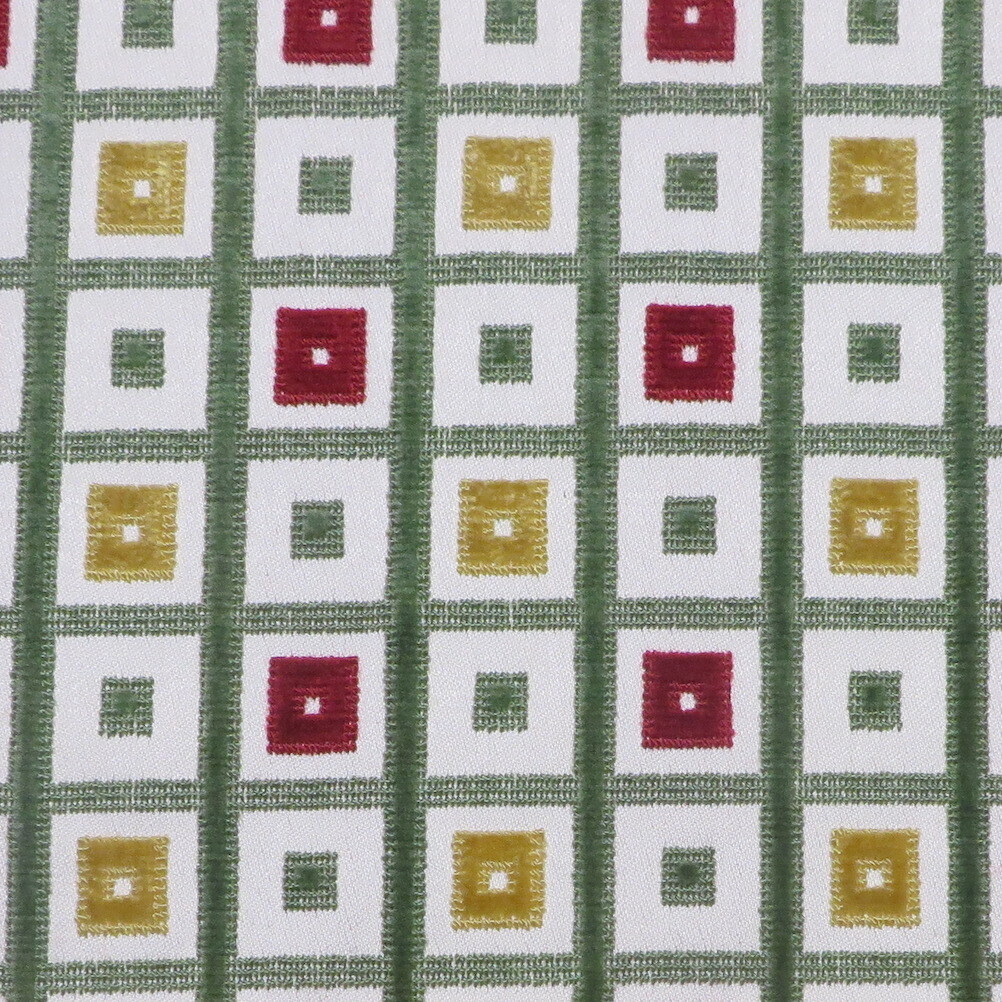 1.25 yards  Scalamandré 100% Cotton Geometric Cut Velvet Upholstery Fabric