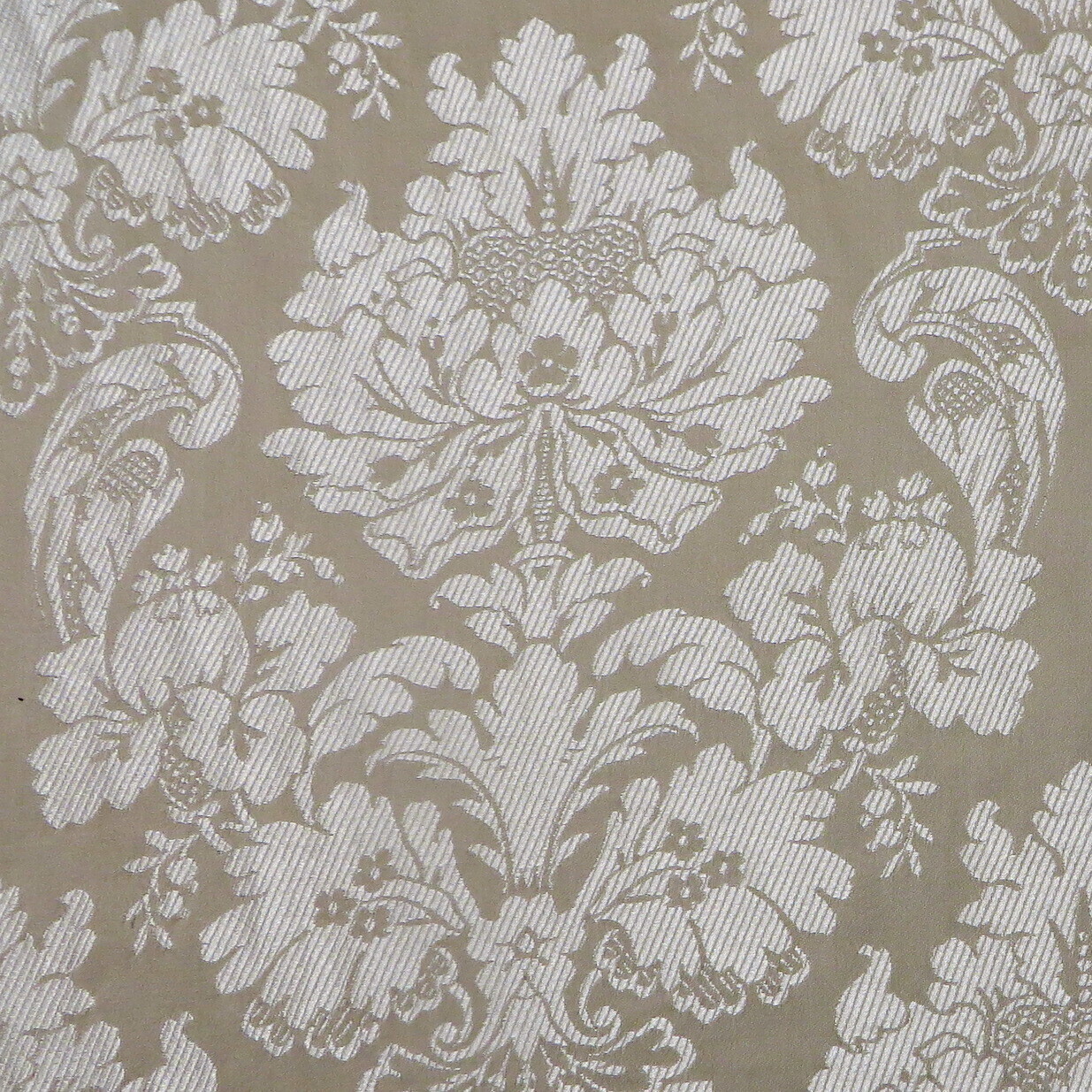 7 5/8 yards Stroheim &amp; Romann Warm Beige Italian Damask Fabric