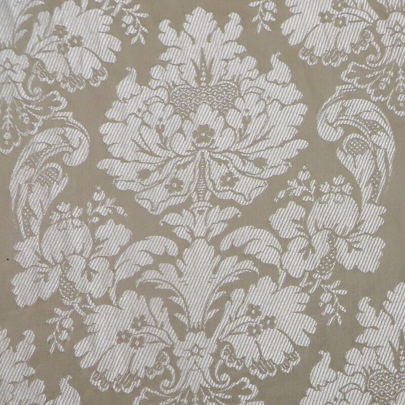 7 5/8 yards Stroheim &amp; Romann Warm Beige Italian Damask Fabric