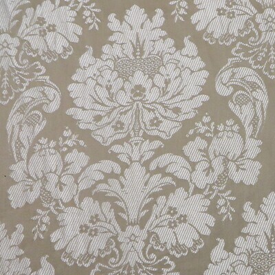 7 5/8 yards Stroheim &amp; Romann Warm Beige Italian Damask Fabric
