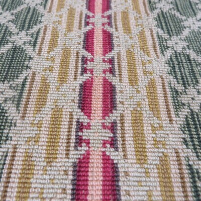 3.75 yards Epingle Striped Geometric Design Durable Upholstery Fabric