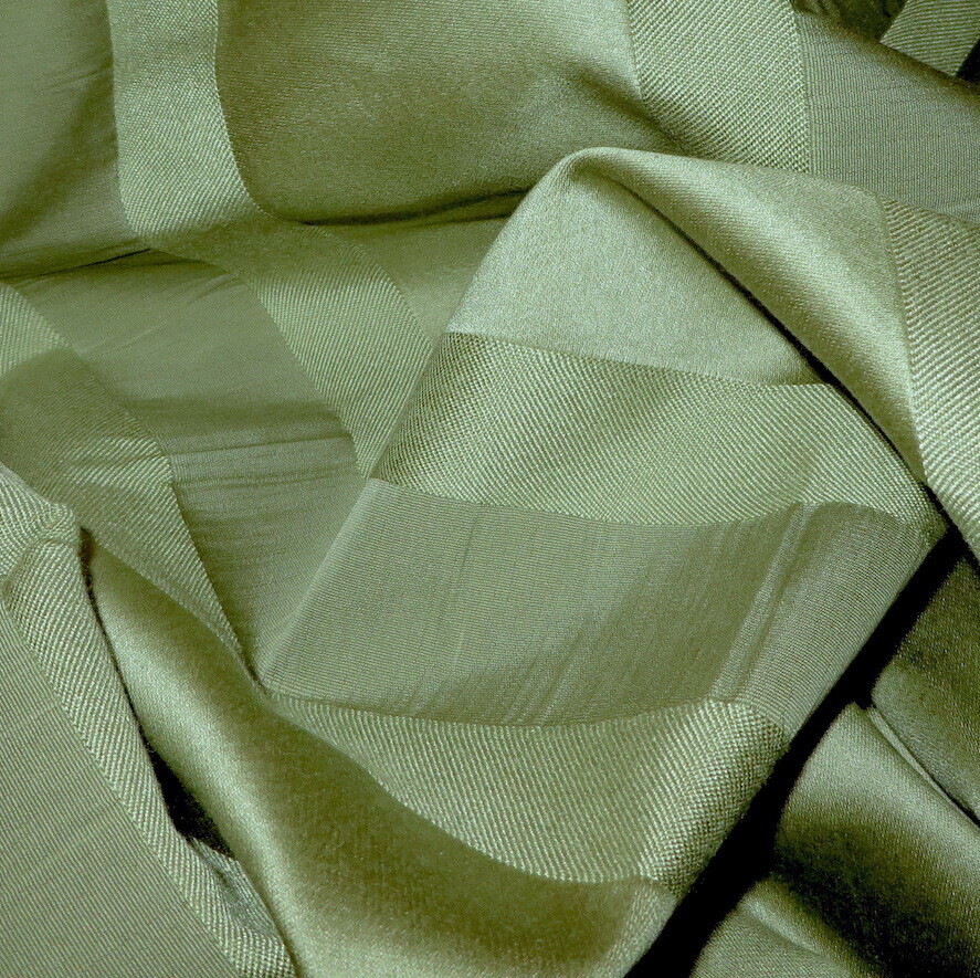 13.5 yards Greeff/Schumacher Striped Upholstery Fabric in Shades of Green