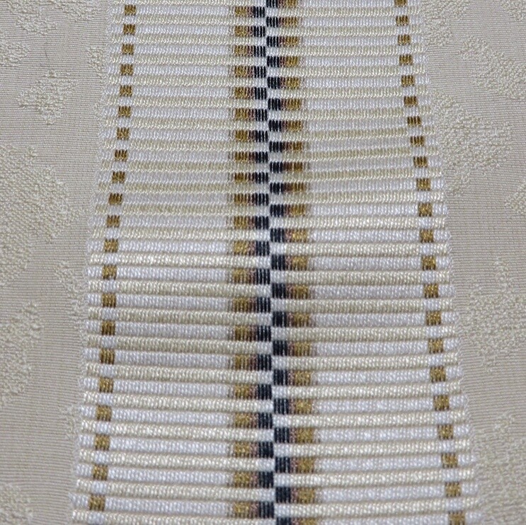 5 yards Brunschwig &amp; Fils Embroidered Texture Neutral Damask Stripe
