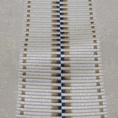 5 yards Brunschwig &amp; Fils Embroidered Texture Neutral Damask Stripe