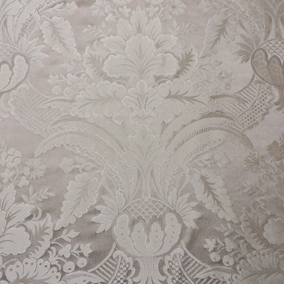 Beautiful Versatile Neutral Silk Damask Multipurpose Fabric By the Yard