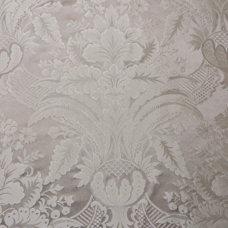 Beautiful Versatile Neutral Silk Damask Multipurpose Fabric By the Yard
