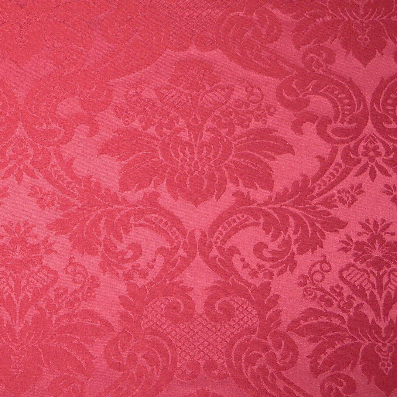 5.125 yards Stroheim &amp; Romann 100% Cotton Cranberry Damask