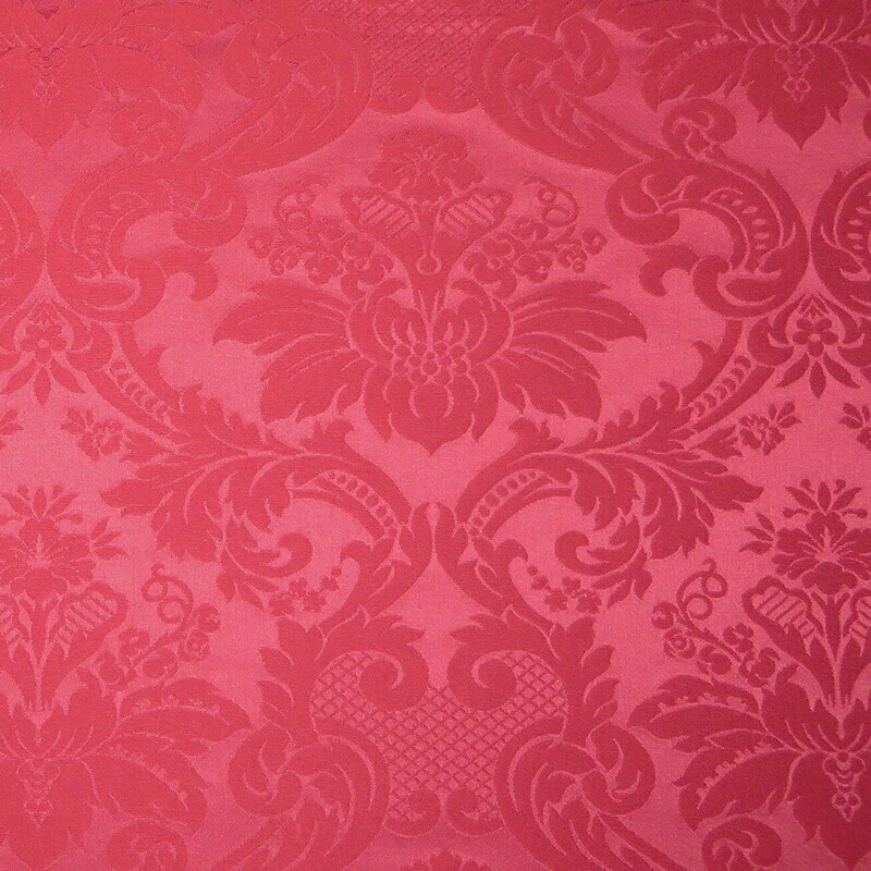 5.125 yards Stroheim &amp; Romann 100% Cotton Cranberry Damask