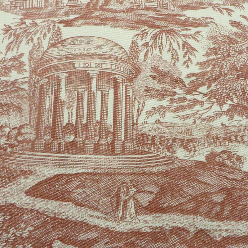 3 5/8 yards 100% Cotton Country Estate Scenic Toile Multi Purpose Fabric