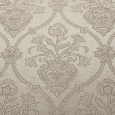 6 yards Substantial Floral Vases Damask Decorating Fabric in Shades of Beige