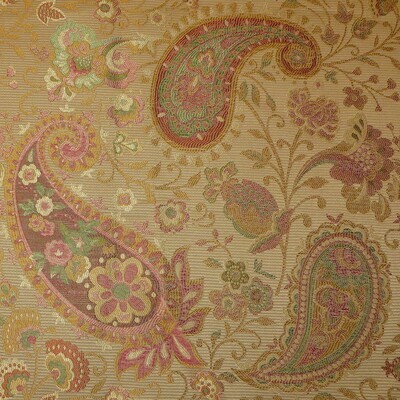 4.125 yds Warm Autumn Color Floral Paisley Brocade Multi-Purpose Fabric