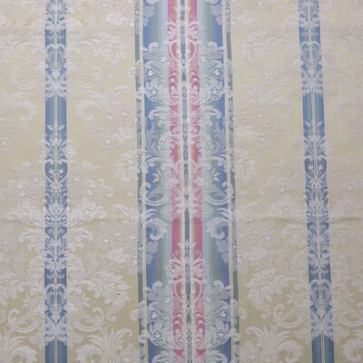 2 yards Pretty Pastel Brunschwig &amp; Fils Floral Damask Stripe Multi-purpose Fabric