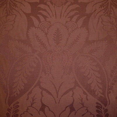 7 3/8 yards Rich Dark Red Distinctively Woven Damask Decorator Fabric