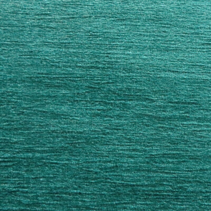 5.125 yards S. Harris Textured Velvety Peacock Chenille Upholstery Fabric