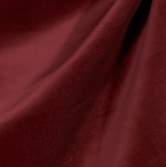 6.375 yards Scrumptious Donghia Soft Cranberry Velvet Upholstery Fabric